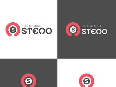 Steno Logo Versions Ss corporate illustrator logo typography