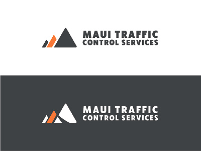 Traffic Control Logo branding hawaii island logo orange road sfatey traffic triangle