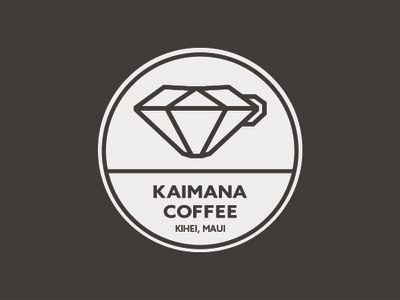 Kaimana Coffee Coasters branding coasters coffee design hawaii logo maui