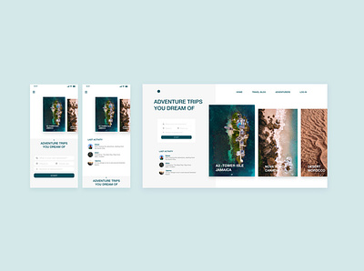 Adventure Trips adobe xd adventure app design enjoy ui ux web design