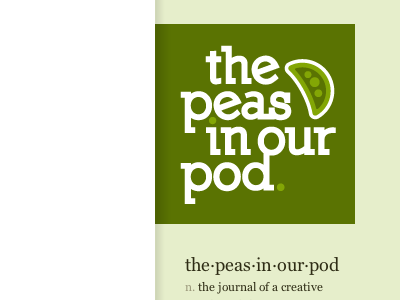 Peas logo adorable green logo