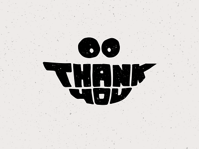 Thank You face hand lettered hand lettering lettering mouth smile smiley face thank you