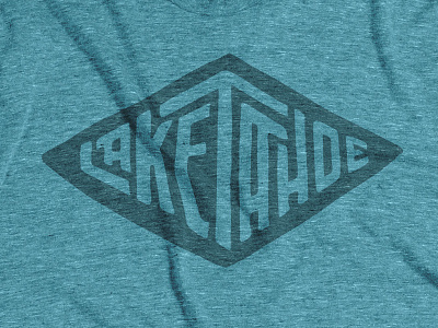 Lake Tahoe Tee Design - Diamond (Stately Type) handlettered handlettering lake tahoe lake tahoe week lettered lettering stately type t shirt tahoe tee type typography