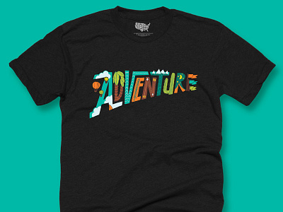 Adventure T-shirt - Black adventure hand lettering handlettering lettering t shirt tee tshirt
