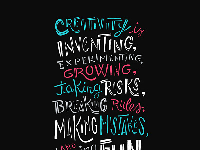 Creativity Is Inventing