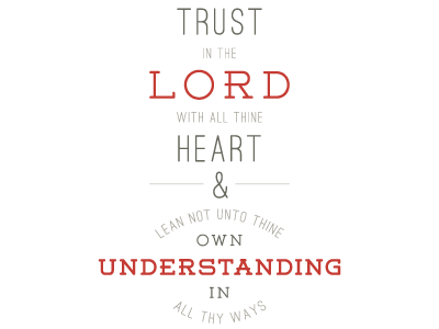 Trust in the Lord proverbs
