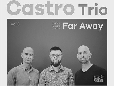 Far Away - Sebastian Castro cover album cover design greyscale jazz music sebastian castro