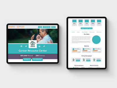 GiveGab Giving Day Profile Redesign