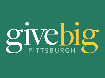 Give Big Pittsburgh Logo Designs branding graphic design logo logo design pittsburgh vector