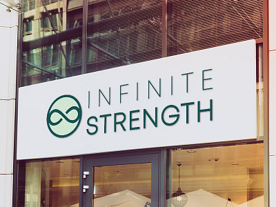 Logo Design for Infinite Strength branding graphic design gym identity identity design logo logo design