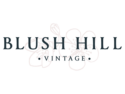 Blush Hill Vintage Logo Design