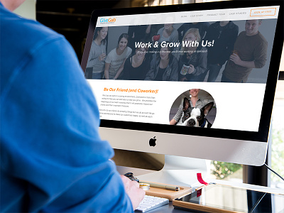GiveGab Career Page careers front end web development jobs team web design website