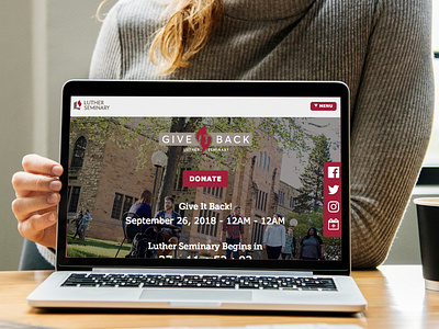 Luther Seminary's Give Back Branding & Website