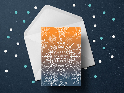 GiveGab 2018 Holiday Card branding card design gifts graphic design greeting card holiday holiday card illustration