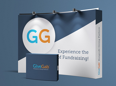 GiveGab Conference Backdrop backdrop branding conference conference design exhibition graphic design marketing