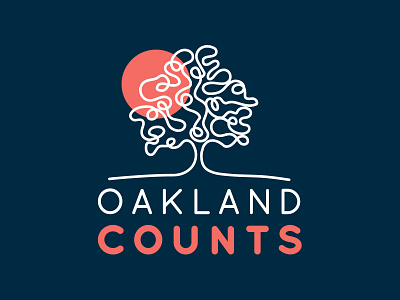 Oakland Counts Branding branding design giving giving day graphic design identity illustration logo design oakland web design website