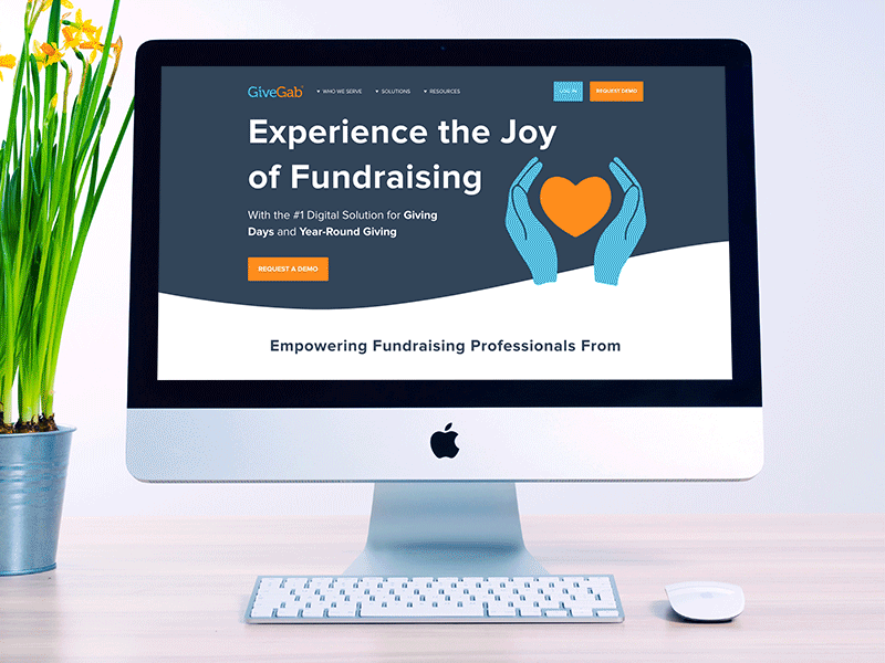 GiveGab New Landing Page Design