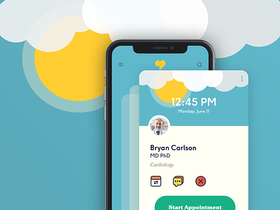 Sniffle Appointment Card Design animation app app design appointment branding concept debut flat icon illustration logo minimal sketch startup sunlight type typography ui ux vector