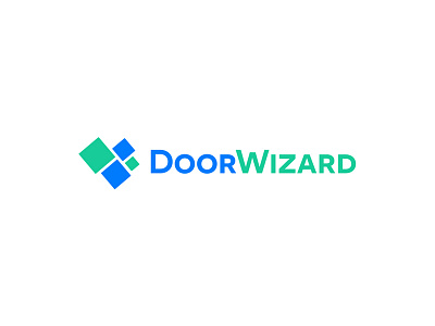DoorWizard - logo design constructor design door flexibility logo modern platform precise typography web