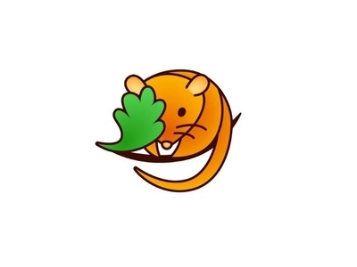 Dormouse logo design animal logo avatar charity design gradient icon illustration logo logo design logo designer mascot logo vector дизайн логотипа лого логотип