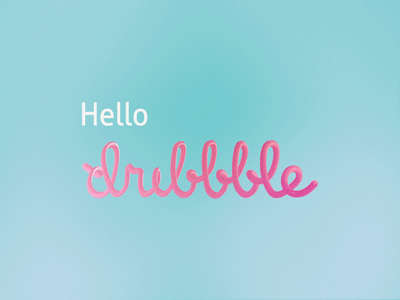 Hello Dribbble :) logo logo design