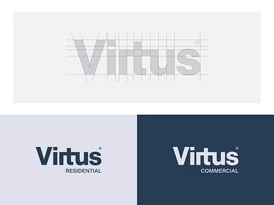 Virtus Residential / Commercial brand identity branding ceo commercial company construction design designer identity logo logodesign los angeles mark residential