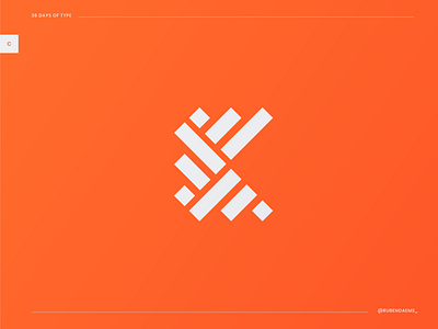 36 days of type: C 36daysoftype letter c minimalist logo