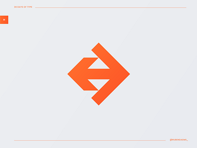 36 days of type: Letter H brand color design designer h logo logo logodesigner mark vector