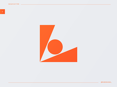 36 days of type: Letter L brand branding design designer identity logo logodesigner mark vector