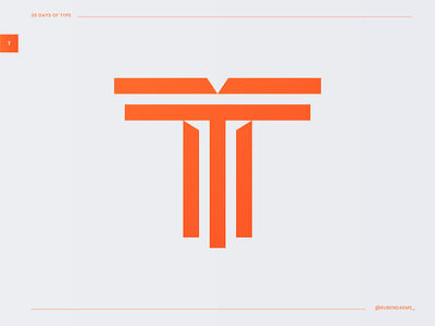 36 days of type: Letter T 36daysoftype brand branding design designer identity logo logodesigner mark minimal t letter logo type