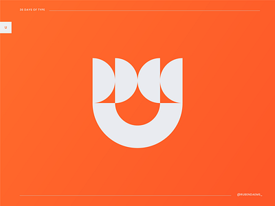 36 days of type: Letter U brand branding design designer graphic identity logo logodesigner logomark mark