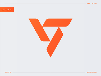 36 days of type: Letter V brand branding design designer graphic identity illustrator logo logodesigner mark