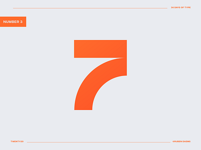 36 days of type: Number 7 7 design brand branding design designer graphic identity illustrator logo logodesigner mark