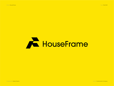 HouseFrame - Logo Design brand branding construction design designer designing energy identity logo logodesigner mark