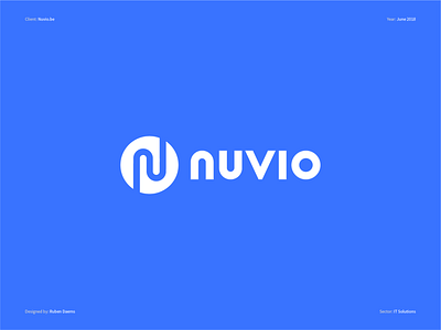 Nuvio - Logo Design brand branding color design designer identity informationtechnology itcompany logo logodesigner mark technology