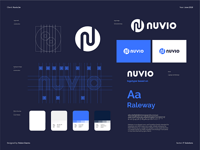 Nuvio IT Solution - Brand Identity brand branding design designer identity itlogo itsupport logo logodesigner mark tech logo technology webdesignservice