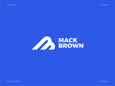 Mack Brown (NFL) - Logo design brand branding design designer football football logo football player identity logo national football league nfl nfl design