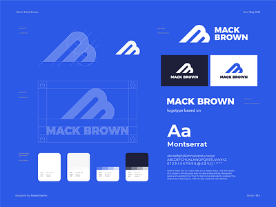 Mack Brown (NFL) - Brand Identity Design brand branding branding design design designer identity logo logodesigner mark national football league nfl design