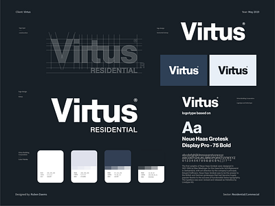 Virtus - Brand identity design apartment brand brand design brand identity branding branding design commercial construction designer graphic houses housing identity los angeles rent residential