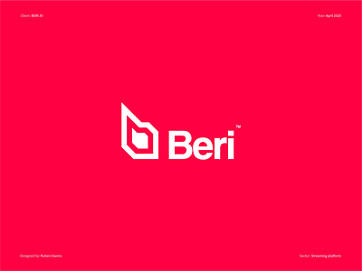 Beri - Logo Design b logo company company brand logo digital media digital media logo media logo