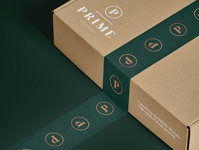 Prime Apartments - Welcome Gift apartments box brand branding designer gift gift box identity logo logo design packaging packagingdesign real estate real estate logo welcome gift