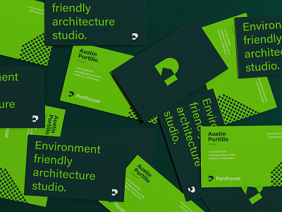 Penthouse - Business cards architecture architecture studio brand branding business card design businesscard card design designer environment friendly identity logo logodesigner