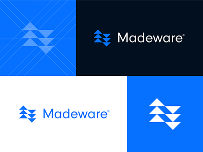 Madeware - logo design v2 brand brand identity branding construction construction company construction logo design designer graphic identity logo made mark product app logo product company tools