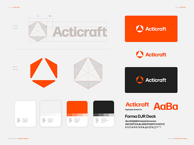 Acticraft - brand identity design brand identity branding branding design construction branding construction logo design designer identity logo mark online construction online store real estate remodeling woodwork