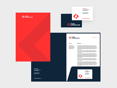 Brand identity design for The Arrows.