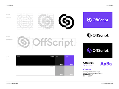 OffScript - Brand identity brand brand identity branding design designer identity logo logo design media agency media branding social media social media design visual identity