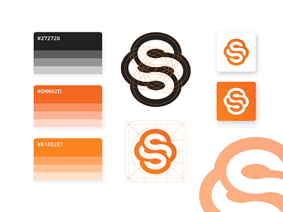 S Lettermark brand branding color concept design designer graphic icon illustrator logo mark