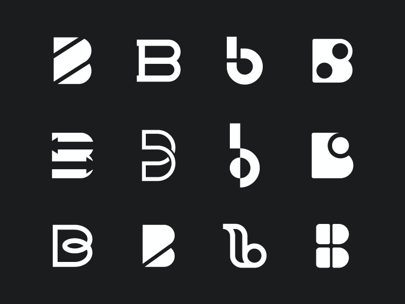 Letter B Exploration By Ruben Daems - Hello@rddc.be On Dribbble