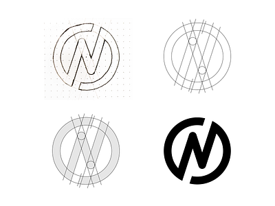 Letter N mark brand branding business color concept design designer designing graphic grid icon identity illustrator logo logodesigner logos mark minimal monogram symbol