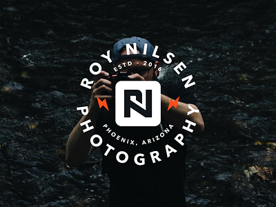 Roy Nilsen Photography 📷 brand branding business color concept design designer designing graphic grid icon identity illustrator logo logodesigner logos mark minimal monogram symbol